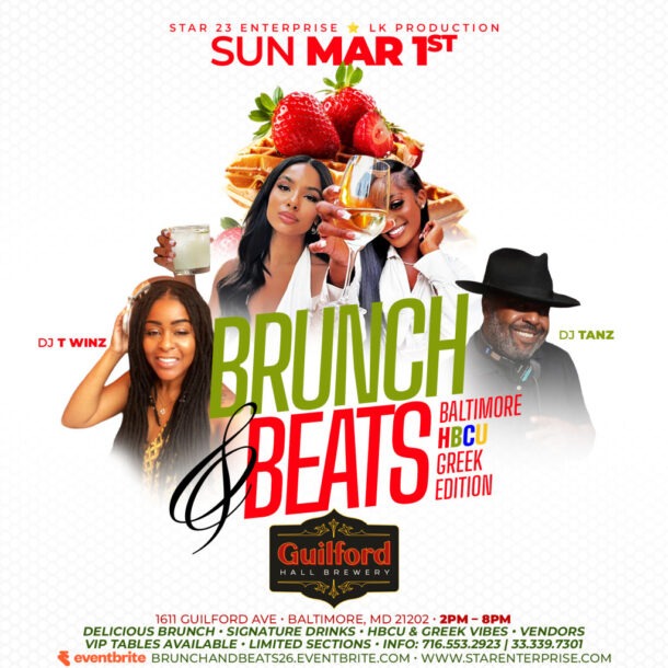 March 1, 2026 | Brunch & Beats: Baltimore HBCU Greek Edition